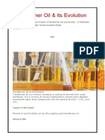 Transformer Oil & Its Evolution