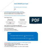 Pronoms Relatifs Qui Et Que. Explication