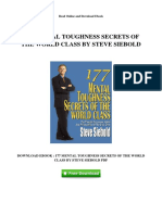 177 Mental Toughness Secrets of The World Class by Steve Siebold