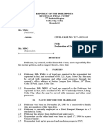 Republic of The Philippines Regional Trial Court 7 Judicial Region Cebu City, Cebu Branch 10