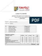 Academic Year 2019/2020: Abdt2043 Fundamentals of Marketing Famous Amos