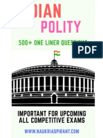 Polity One Liner in English