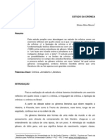 ESTUDO DA CRÔNICA. - Eloisa Silva Moura (UNISUL)