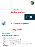 Stakeholders: IB Business Management