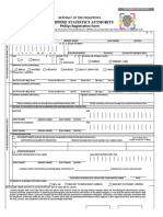 Philippine Statistics Authority Philsys Registration Form: Republic of The Philippines