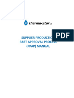 Supplier Production Part Approval Process (Ppap) Manual