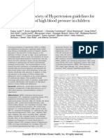 2016 European Society of Hypertension Guidelines For The Management of High Blood Pressure in Children and Adolescents