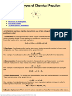 The Six Types of Chemical Reaction PDF