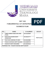 ENT 300 Fundamentals of Entrepreneurship Business Plan: NO. Name Id Number Group