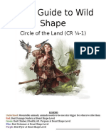 Druid Guide To Wild Shape: Circle of The Land (CR - 1)