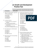 CLEP Human Growth and Development Practice Test