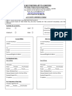 Abm Securities (PVT) Limited: Account Opening Form