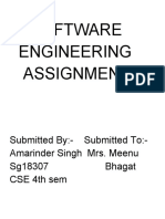 Software Engineering Assignment