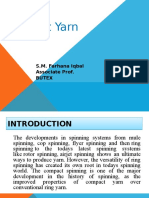 Compact Yarn: S.M. Farhana Iqbal Associate Prof. Butex