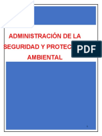 Administración de La Seguridad y Protección Ambiental.