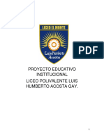 Proyecto Educativo 10735