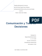 Comunicación y Toma de Decisiones 