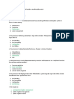 Irrigation Objective Type Question and Answers