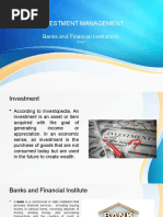 Investment Management: Banks and Financial Institutions