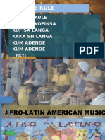 Afro-Latin American Music