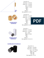 Ficha Tecnica de Filtros