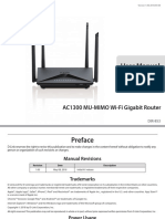 User Manual: AC1300 MU-MIMO Wi-Fi Gigabit Router