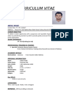 Abdul Wajid CV