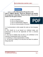 Art Appreciation: Chapter 2-Quiz 2: ICCT Colleges Foundation Inc. V.V. Soliven Avenue II, Cainta Rizal