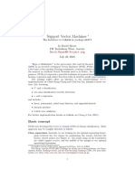 Support Vector Machines: The Interface To Libsvm in Package E1071 by David Meyer FH Technikum Wien, Austria