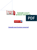 Cakewalk Sonar 8 Producer Manual PDF