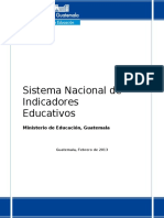 SISTEMA NACIONAL DE INDICADORES EDUCATIVOS Guatemala