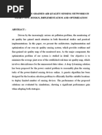 Real-Time Fine-Grained Air Quality Sensing Networks in Smart City: Design, Implementation and Optimization