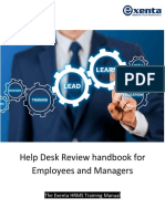 Help Desk Review Handbook For Employees and Managers: The Exenta HRMS Training Manual