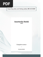 Importing Data and Linking Tables MS ACCESS PDF