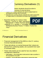 Lecture 6 Currency Derivatives (1) : - The End of This Session Students Should Be Able To