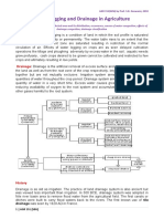 Water Logging and Drainage in Agriculture