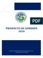 Prospecto de Admisión 2020