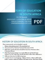 Pgce Brief History of Education in South Africa