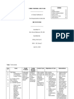 Family Nursing Care Plan Criteria