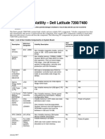 Statement of Volatility - Dell Latitude 7280/7480: Table 1. List of Non-Volatile Components On System Board