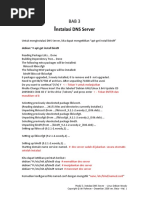 Nstalasi DNS Server: Debian: # Apt-Get Install Bind9