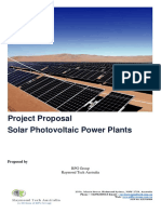 Project Proposal Solar Photovoltaic Power Plants: Proposed by