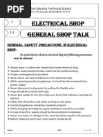 Electrical Shop Workbook