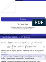 Stability: Dr. Wenjie Dong