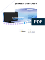 Syncmaster 245B / 245Bw: Install Driver Install Programs