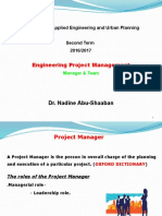 Engineering Project Management: Faculty of Applied Engineering and Urban Planning