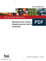 Medical Face Masks - Requirements and Test Methods: BSI Standards Publication