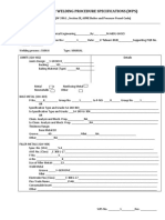 Qw-482 Welding Procedure Specifications (WPS) : (See QW-200.1, Section IX, ASME Boiler and Pressure Vessel Code)