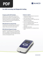 Ero - Scan For OAE Screening and Diagnostic Testing: Specifications