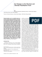 Effects of Parameter Changes On The Structure and Properties of Low-Density Polyethylene Foam